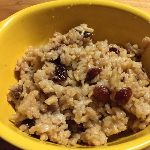Coconut Rice Pilaf with Cranberries